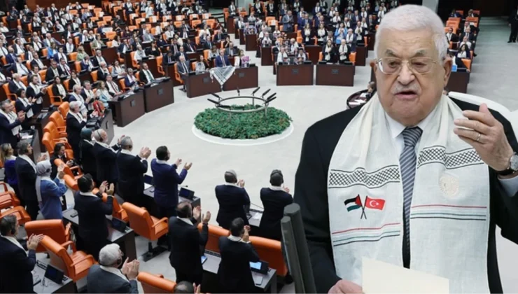 Mahmud Abbas’ın Türk halkına teşekkürü AK Parti ve MHP sıraları tarafından ayakta alkışlandı